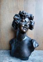 Bacchante de Jef Lambeaux en plâtre patiné 42cm, Enlèvement ou Envoi