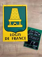 plaque métal vintage enseigne logis de france - potey & cie, Collections, Enlèvement ou Envoi, Utilisé, Panneau publicitaire