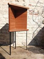 vintage tafeltje, hoekkastje teak, Antiek en Kunst, Ophalen