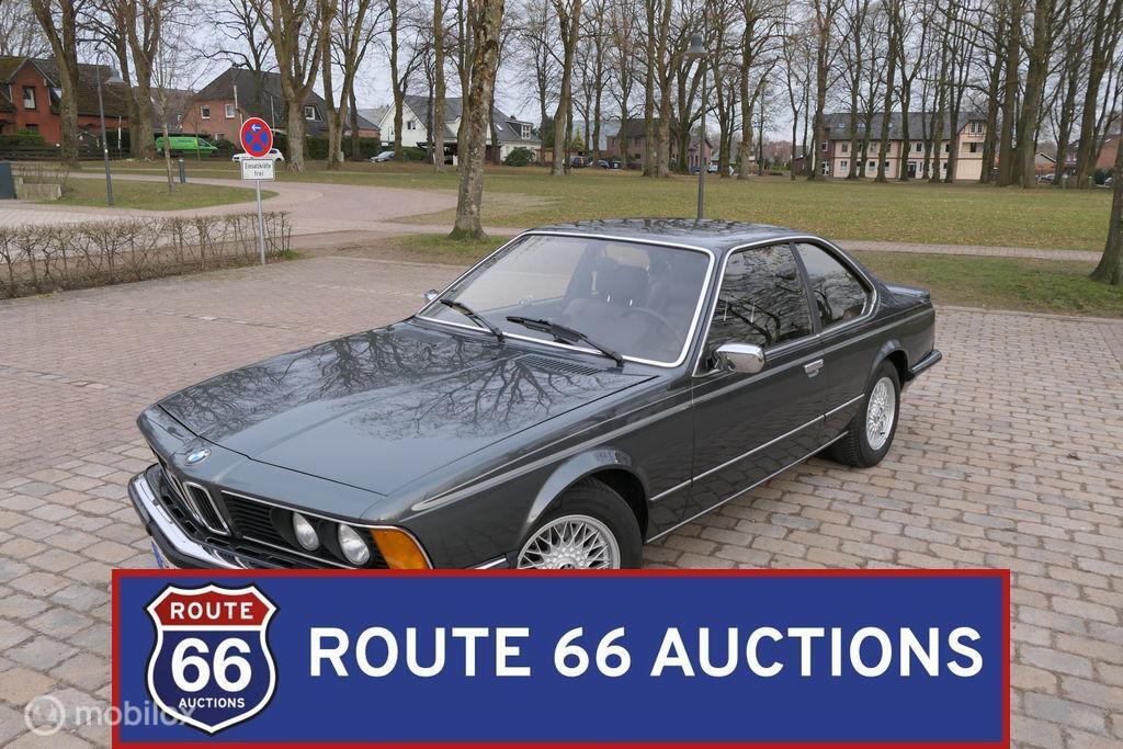 BMW 635CSi | 1985 | Route 66 Auctions, Zwart, Bedrijf, Handgeschakeld, Overige carrosserie