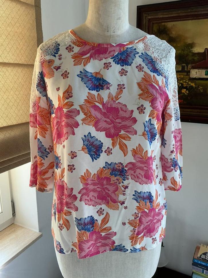 Blouse en soie naturelle, Patrizia Pépé, taille S, Vêtements | Femmes, Robes, Comme neuf, Taille 36 (S), Beige, Enlèvement ou Envoi