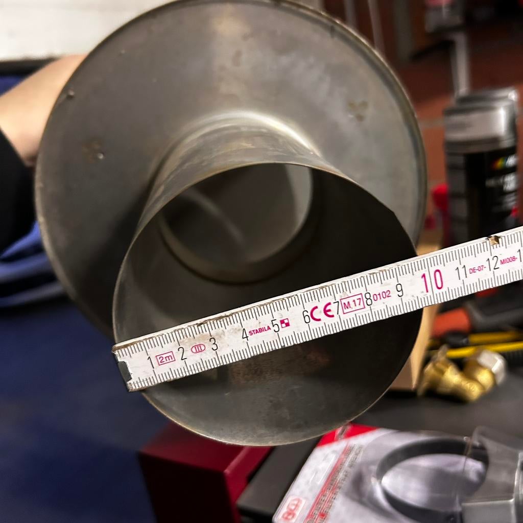 Inox schouwkap / schoorsteenkap, Ophalen, Zo goed als nieuw