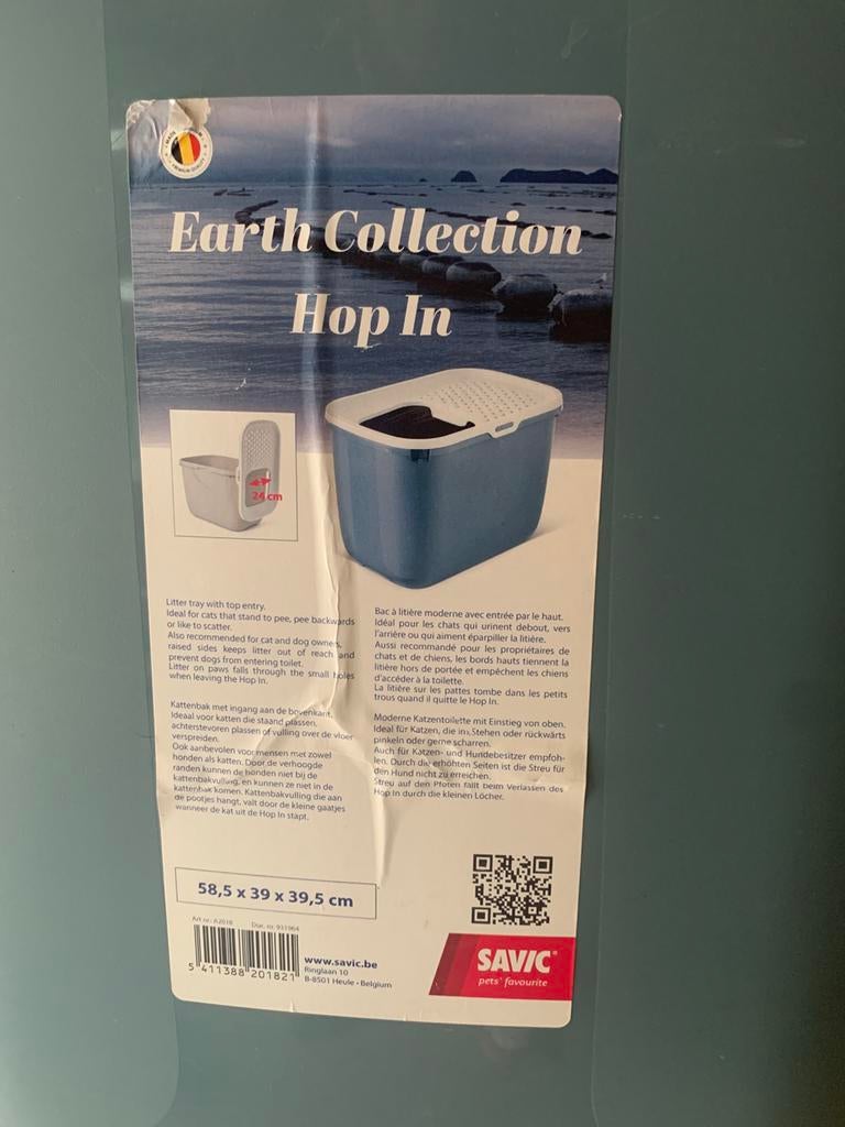 2 Hop In kattenbakken, Ophalen, Zo goed als nieuw, Open