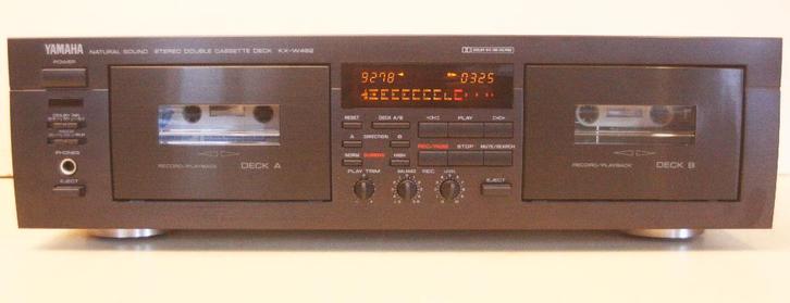 Yamaha KX-W482 Natural Sound Stereo Double Cassettedeck, TV, Hi-fi & Vidéo, Decks cassettes, Double, Auto-reverse, Commandes tactiles