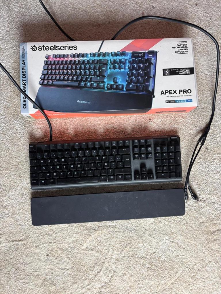 Clavier Steelseries Apex Pro, Informatique & Logiciels, Claviers, Enlèvement ou Envoi, Azerty, Utilisé, Steelseries