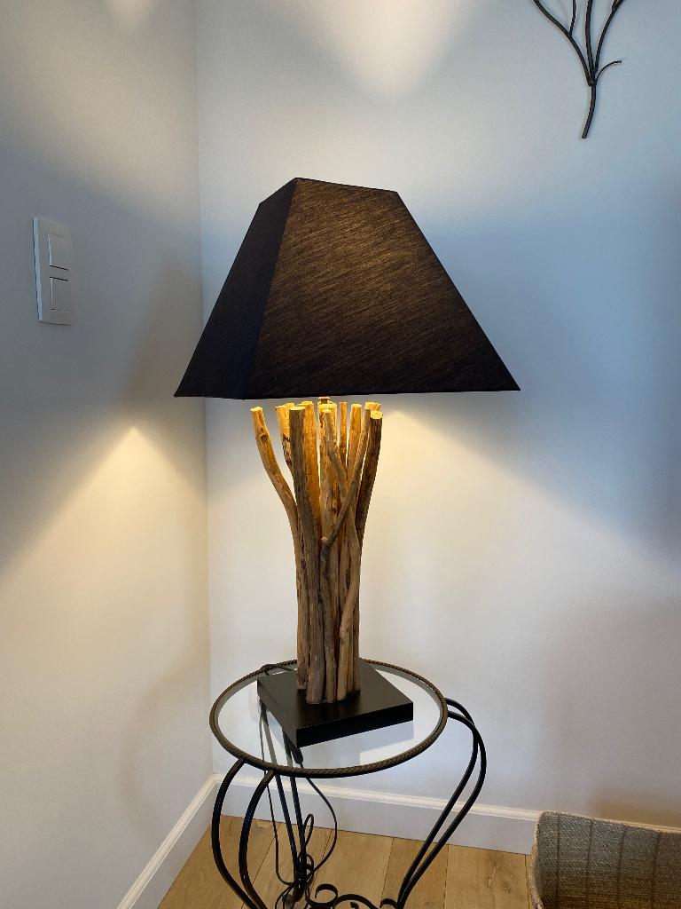 Lampe de sol, Maison & Meubles, Lampes | Lampadaires, Enlèvement, Comme neuf, Bois, Moins de 100 cm