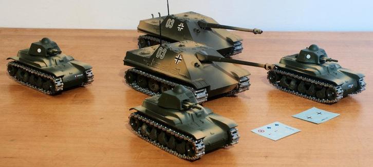 Solido tank - jagpanther & escorte - lot 4, Hobby & Loisirs créatifs, Modélisme | Voitures & Véhicules, Comme neuf, Tank, 1:32 à 1:50