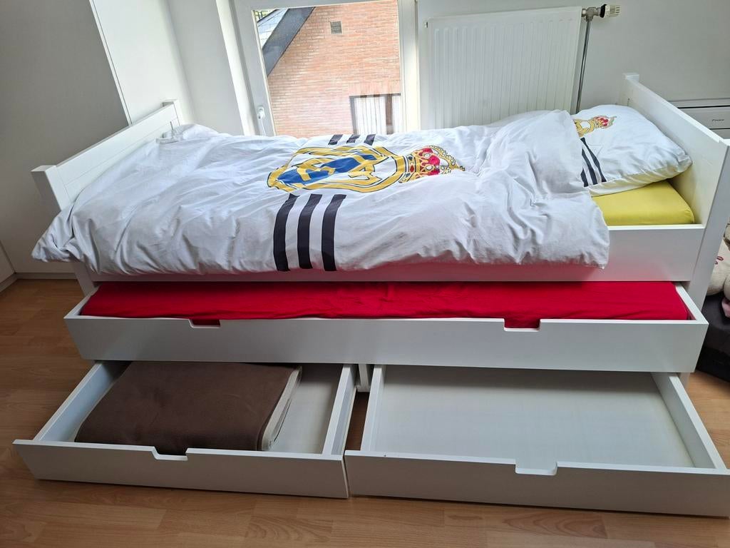 Bed met onderbed, 2 lades en 1 matras, Maison & Meubles, Chambre à coucher | Chambres à coucher complètes, Enlèvement