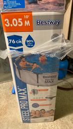 Compleet Bestway steel pro max 3m05 rond opbouwzwembad., Tuin en Terras, Zwembaden, Ophalen, Minder dan 80 cm, Rond, 300 cm of meer