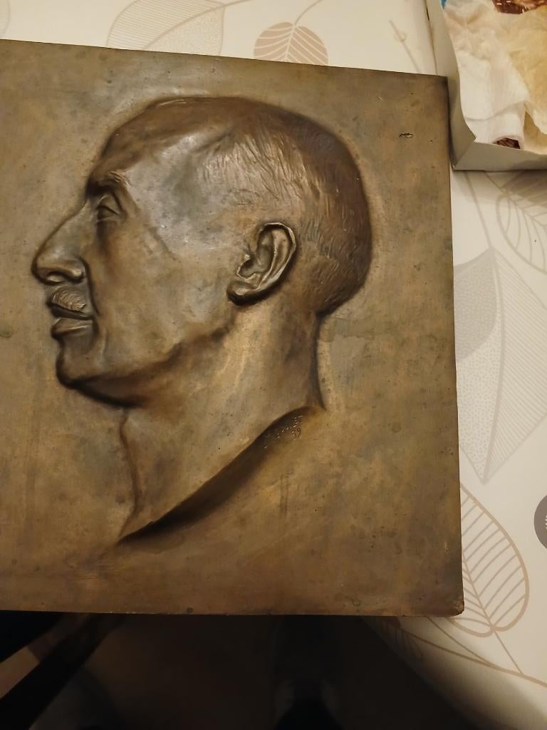 Plaque en bronze, Antiquités & Art, Enlèvement, Bronze