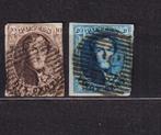 België 1858-1861 OBP 10 en 11 gestempeld, Verzenden, Gestempeld, Gestempeld