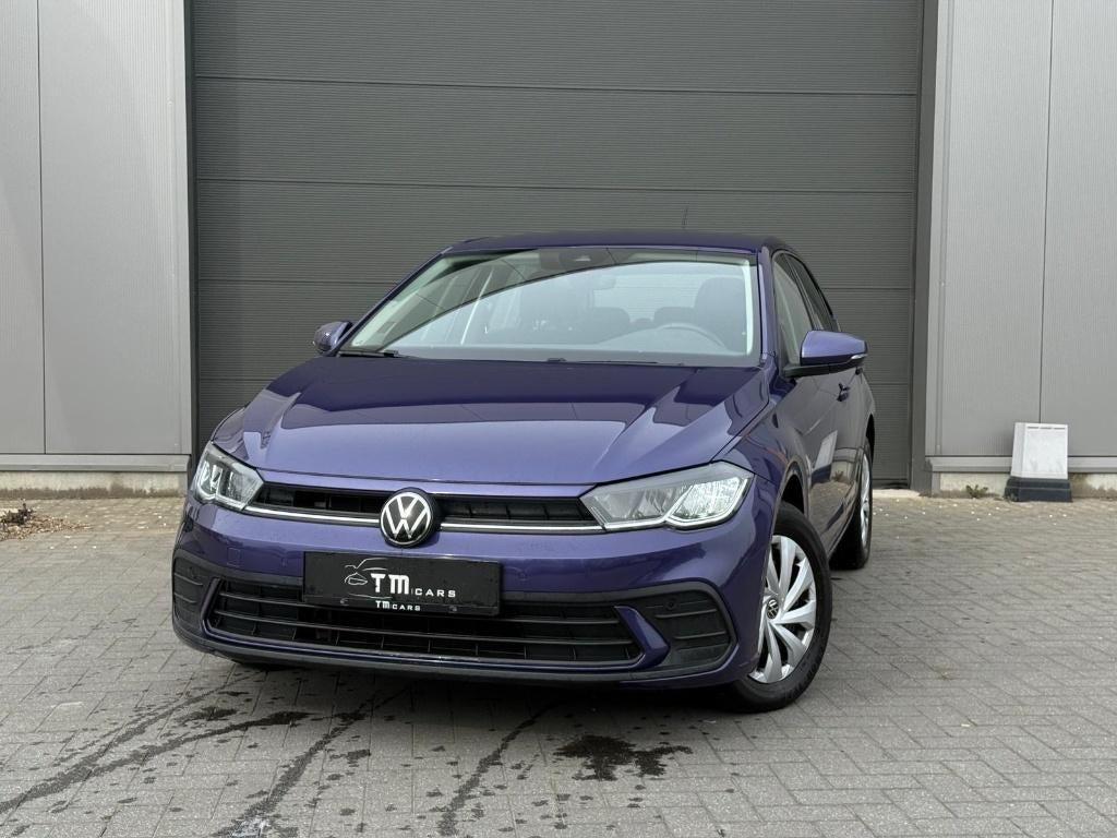 VW Polo benzine automaat, Stof, Blauw, Bedrijf, 5 zetels
