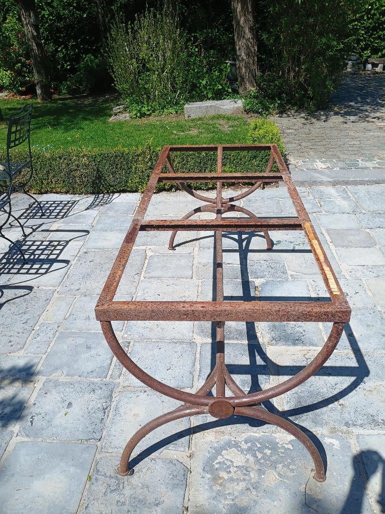 smeedijzeren tafelonderstel, Jardin & Terrasse, Tables de jardin, Enlèvement, Utilisé, Métal