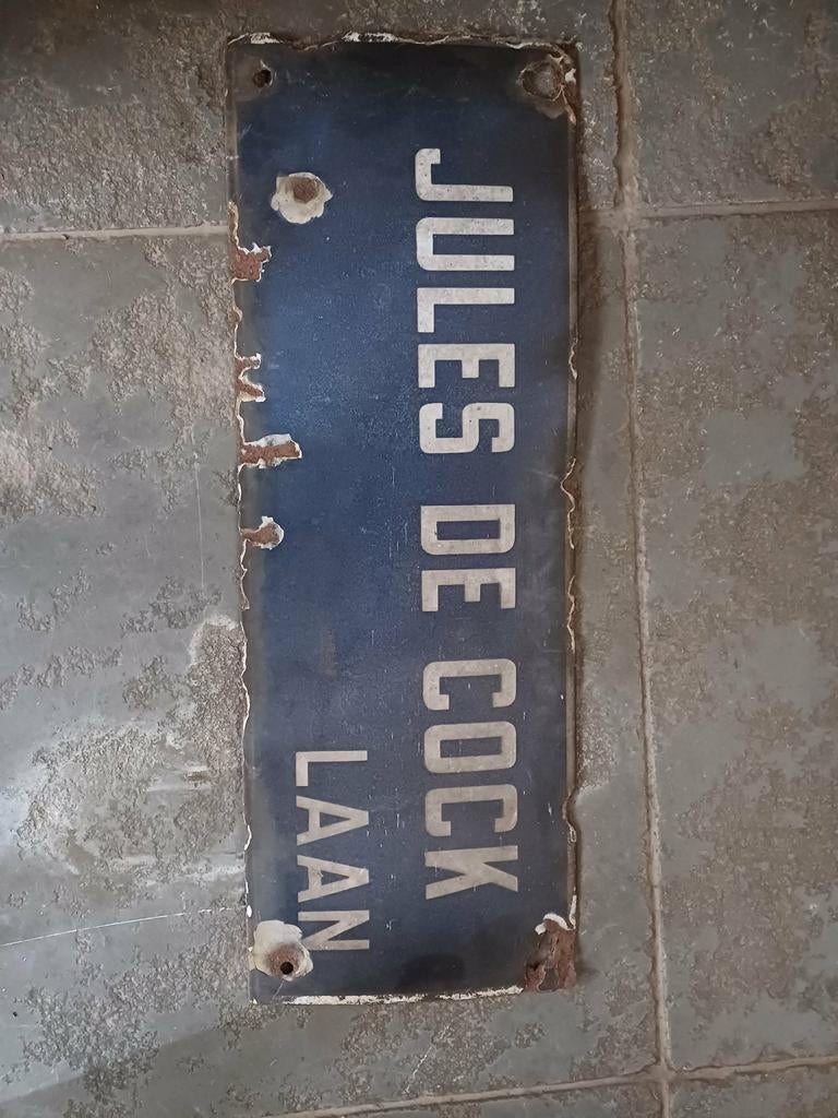 Bordje emaille, Ophalen of Verzenden, Gebruikt