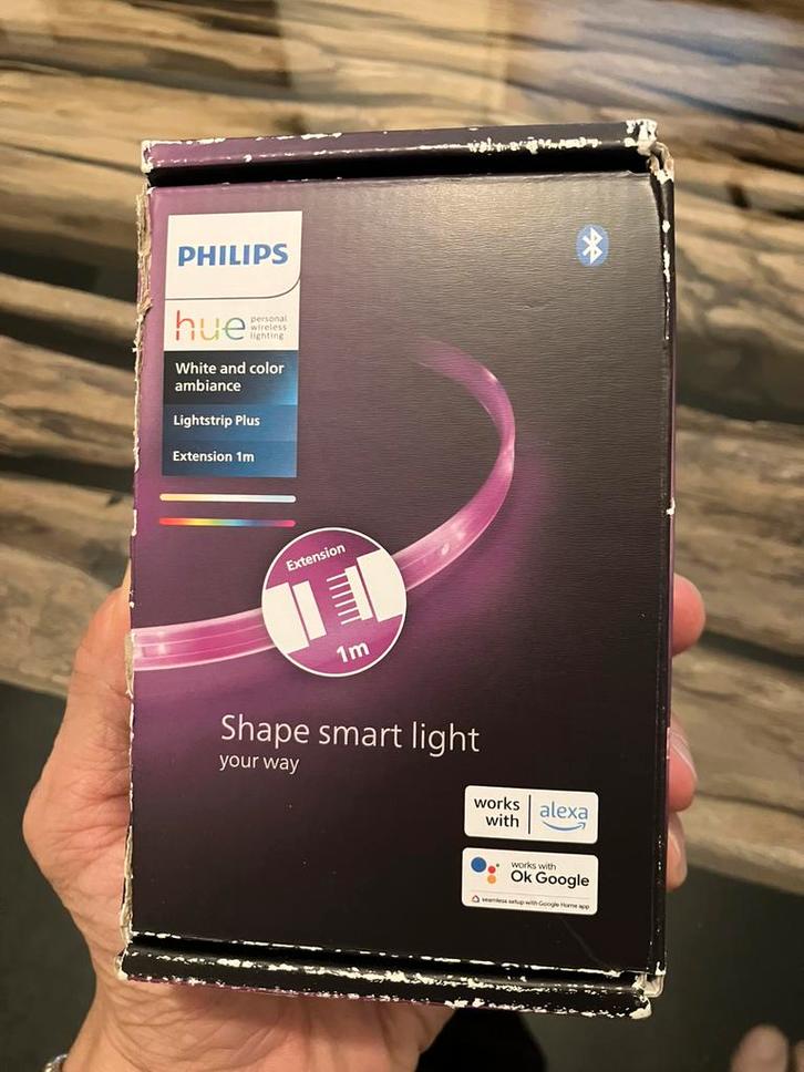 Lightstrip Plus Philips HUE Extension 1m Bande LED flexible, Maison & Meubles, Lampes | Autre, Comme neuf, Enlèvement ou Envoi
