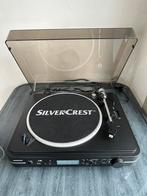 Silvercrest platenspeler - zwart - radio/sd/usb, Ophalen, Zo goed als nieuw, Platenspeler