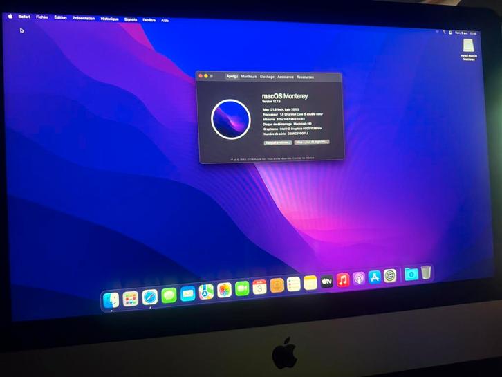iMac 21,5 pouces fin 2015 – Bon état –, Informatique & Logiciels, Apple Desktops, Comme neuf, iMac, Enlèvement
