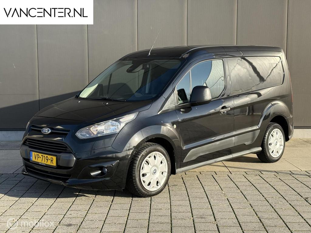 Ford Transit Connect 1.6 TDCI Zwart Airco Trekhaak Bankje, Autos, Camionnettes & Utilitaires, Entreprise, Achat, ABS, Caméra de recul