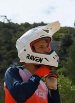 NIEUW 2025 - Crosshelm Raven + gratis crossbril - Maat M, Motoren, Ophalen, M