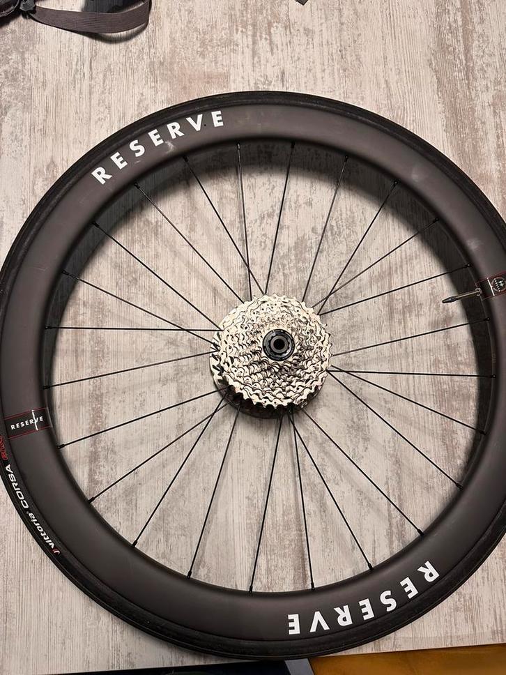 Carbon wielset Reserve 40/44 dt swiss 350, Fietsen en Brommers, Fietsonderdelen, Zo goed als nieuw, Ophalen