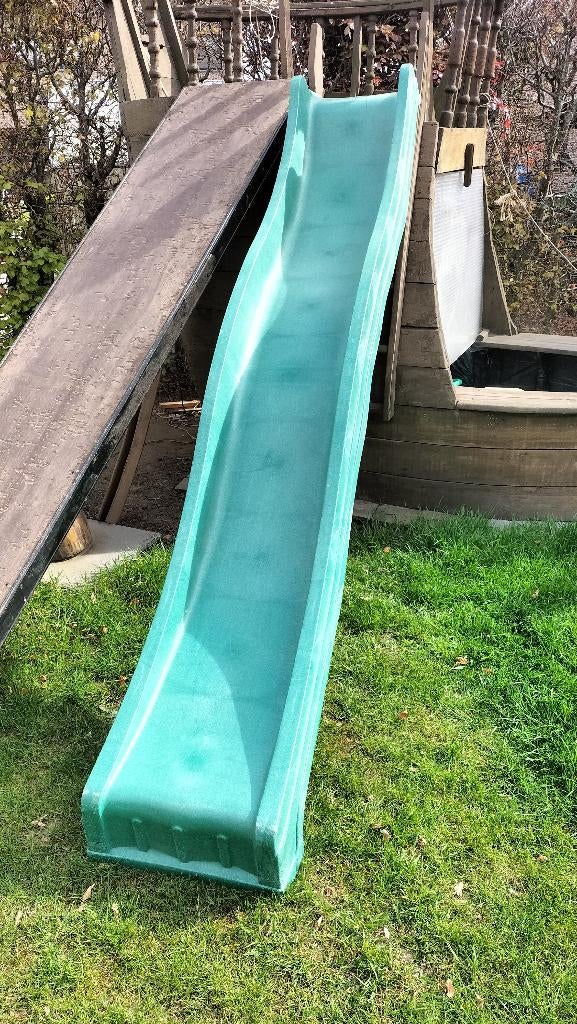 HDPE glijbaan 3m lang; zonder scheuren, Ophalen, Zo goed als nieuw, Glijbaan