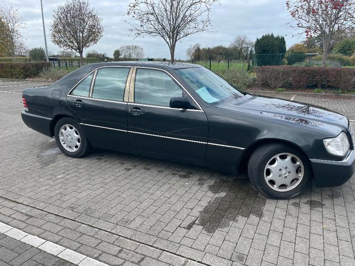 Mercedes 300SE, Auto's, Oldtimers, Particulier, Open dak, Mercedes-Benz, Benzine, Berline, 4 deurs, Automaat, Zwart, Zwart, Leder