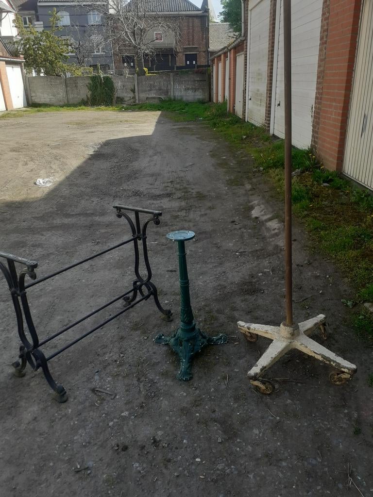 Tuinpoot + industriële tafelpoot, Ophalen