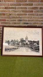 Lithographie « Daknam aan de Durme » Romain Goeters, Antiquités & Art, Enlèvement