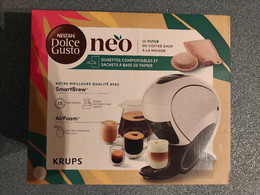 Krups NESCAFÉ DOLCE GUSTO NEO, Neuf, Autres modèles, Réservoir d'eau amovible, Dosettes et capsules de café