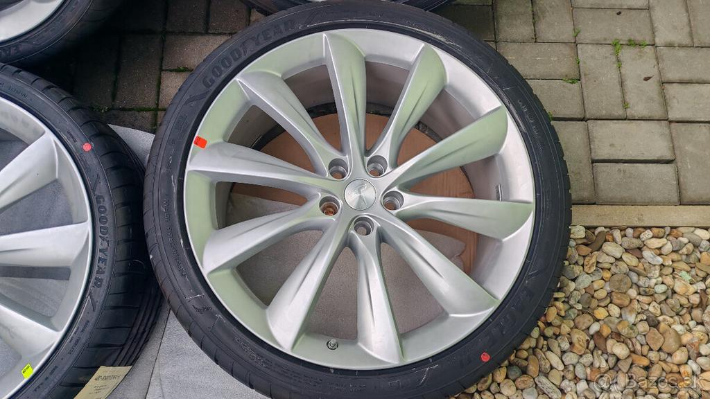Tesla Model X 22inch Turbine velgen silver, Auto-onderdelen, Ophalen, Zomerbanden, Banden en Velgen