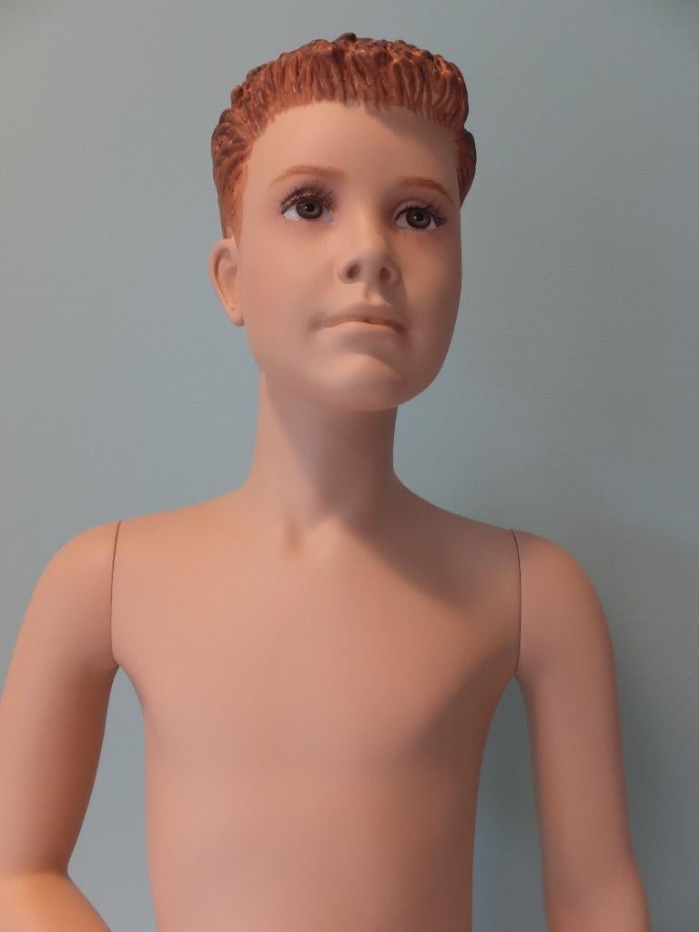 etalagepop jongen 10 à 12 jaar, perfecte staat!, Antiek en Kunst, Curiosa en Brocante, Ophalen