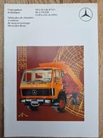 MERCEDES TRUCK 1984 BROCHURE VOOR BOUWVOERTUIGEN 32 PAGINA'S, Boeken, Ophalen of Verzenden, Gelezen, Mercedes