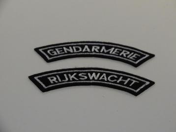 gendarmerie rijkswacht patch d'épaule badge police politie