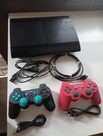 PS3 Super slim + jeux, Met 2 controllers, Zo goed als nieuw, Ophalen, Super Slim