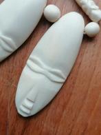 collier africain en os, Bijoux, Sacs & Beauté, Colliers, Enlèvement ou Envoi, Neuf, Blanc, Pierre ou Minéral