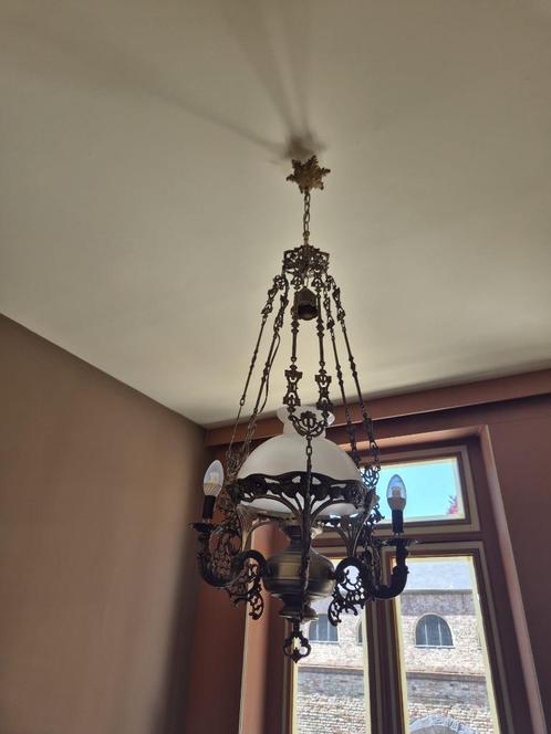 Luchter, Huis en Inrichting, Lampen | Kroonluchters, Gebruikt, Metaal, Ophalen