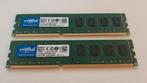 Ram 16 Go (2x8) DDR3L Crucial, Informatique & Logiciels, Mémoire RAM, Enlèvement ou Envoi, DDR3