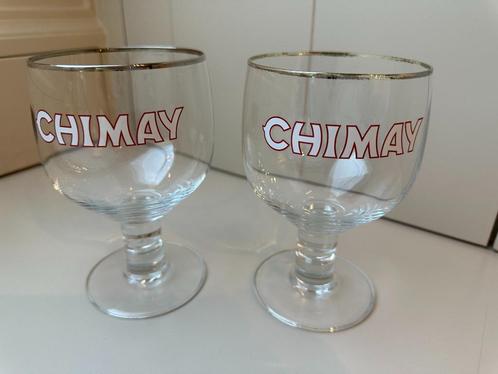 Chimay Bierglazen - 33 cl (2 stuks), Verzamelen, Glas en Drinkglazen, Zo goed als nieuw, Bierglas, Ophalen