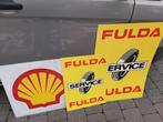 Shell en Fulda reclameborden, Comme neuf, Enlèvement ou Envoi