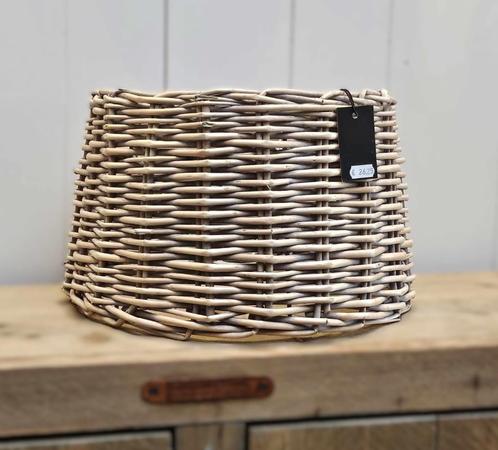 Lampenkap Riet Koopje!, Huis en Inrichting, Lampen | Lampenkappen, Nieuw, Minder dan 25 cm, Rond, Beige, Bruin, Grijs, Ophalen