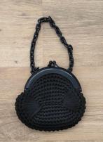 Damesavondtasje in gevlochten stof en plastic, Handtassen en Accessoires, Tassen | Damestassen, Ophalen of Verzenden, Gebruikt