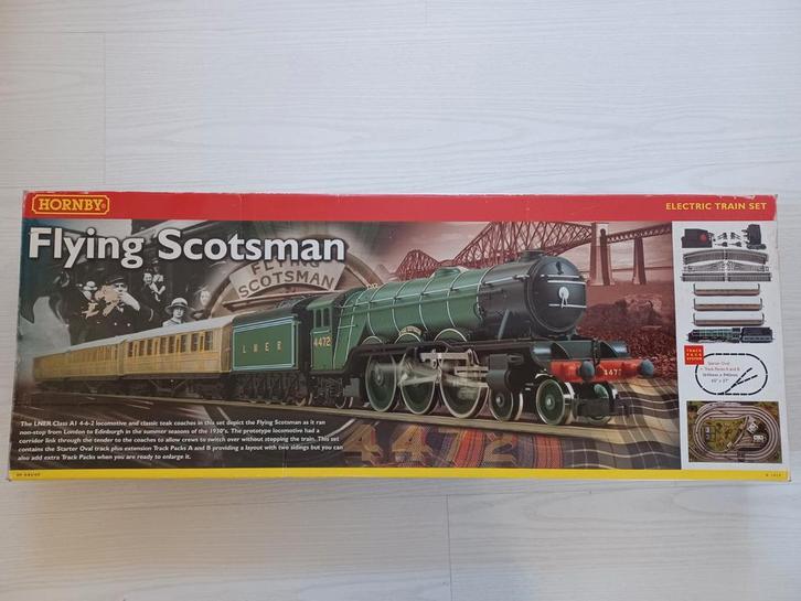 Hornby Flying Scotsman set, Hobby & Loisirs créatifs, Trains miniatures | HO, Comme neuf, Set de Trains, Autres marques, Analogique