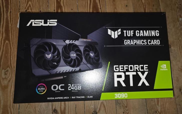 TUF-RTX3090-O24G-GAMING, Computers en Software, Videokaarten, Gebruikt, Nvidia, PCI-Express 4.0, GDDR6, HDMI, DisplayPort, Ophalen of Verzenden