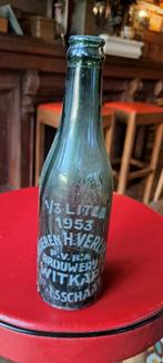 1953 witkap brasschaat brouwerij slaghmuylder bierfles, Collections, Marques de bière, Enlèvement ou Envoi, Utilisé