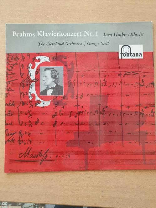 Leon Fleisher: Brahms pianoconcerto nr 1  (NM / VG +), Cd's en Dvd's, Vinyl | Klassiek, Zo goed als nieuw, Ophalen of Verzenden