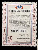 France 1964 - N 1408, Envoi, Affranchi