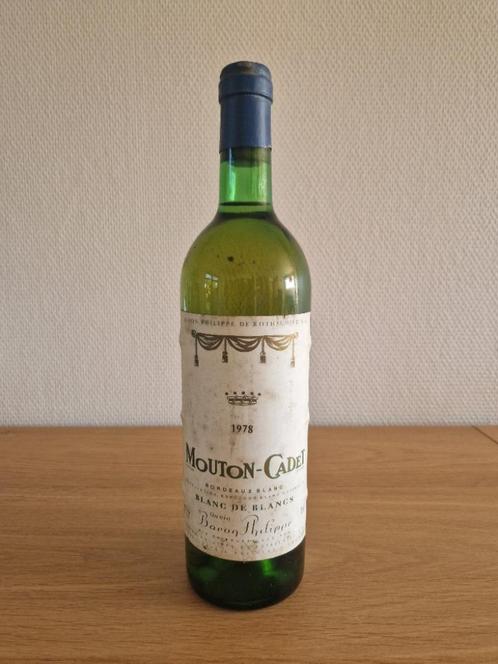 MOUTON CADET (Rothschild) - 1978 - Bordeaux blanc - 75 cl, Collections, Vins, Neuf, Vin blanc, France, Pleine, Enlèvement ou Envoi