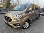 Ford Transit Custom, 2018,92.000km, Automaat, Dubbel Cabine, Auto's, Automaat, Zwart, Zwart, Bedrijf