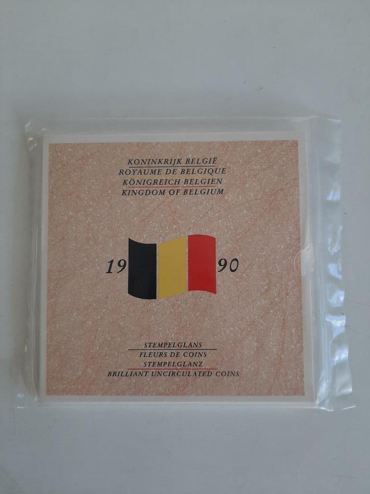 Munten Belgie FDC Set 1990 ; Waterloo, Postzegels en Munten, Munten | België, Setje, Overig, Ophalen of Verzenden