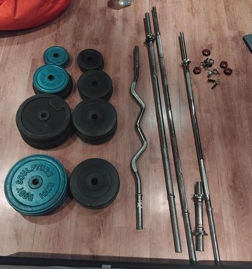 Gewichten, Sport en Fitness, Fitnessmaterialen, Gebruikt, Ophalen